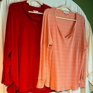 Weekend Suzanne Betro and Westbound Blouses Size 2X